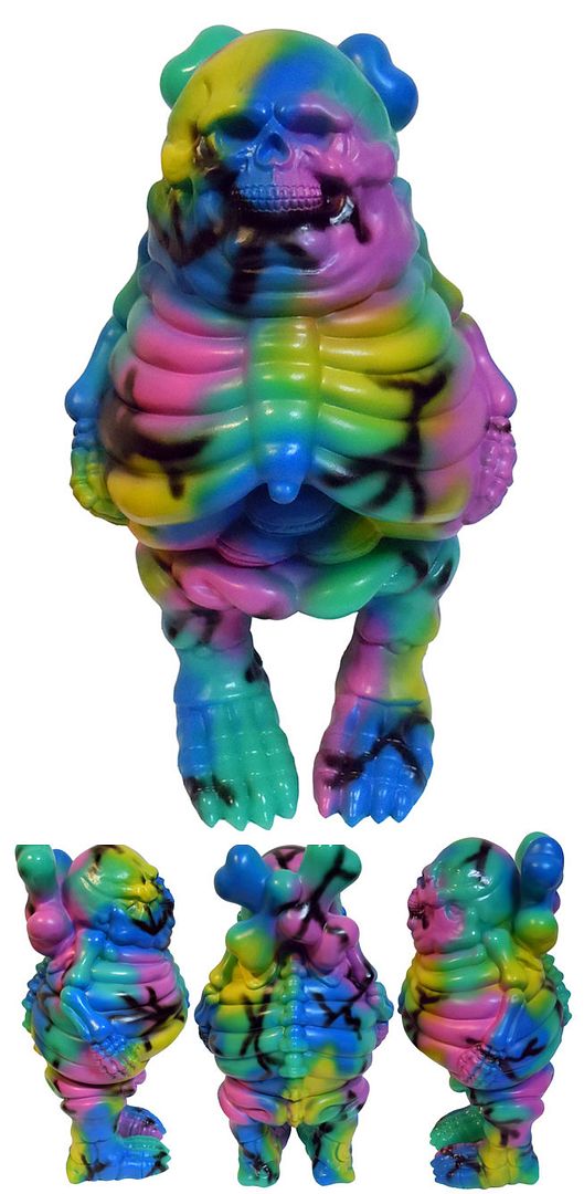 Ron English × BlackBook Toy's "Big Boner (Psycho Camo Edition)" Sofubi